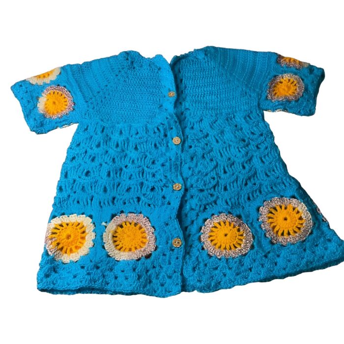 Granny square crochet frock (Design no. 2)